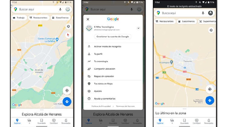 modo incognito google maps modo incognito google maps