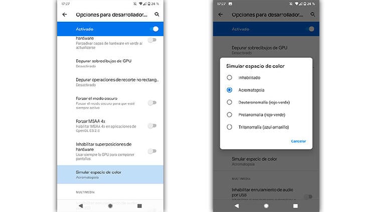 escala de grises android escala de grises android