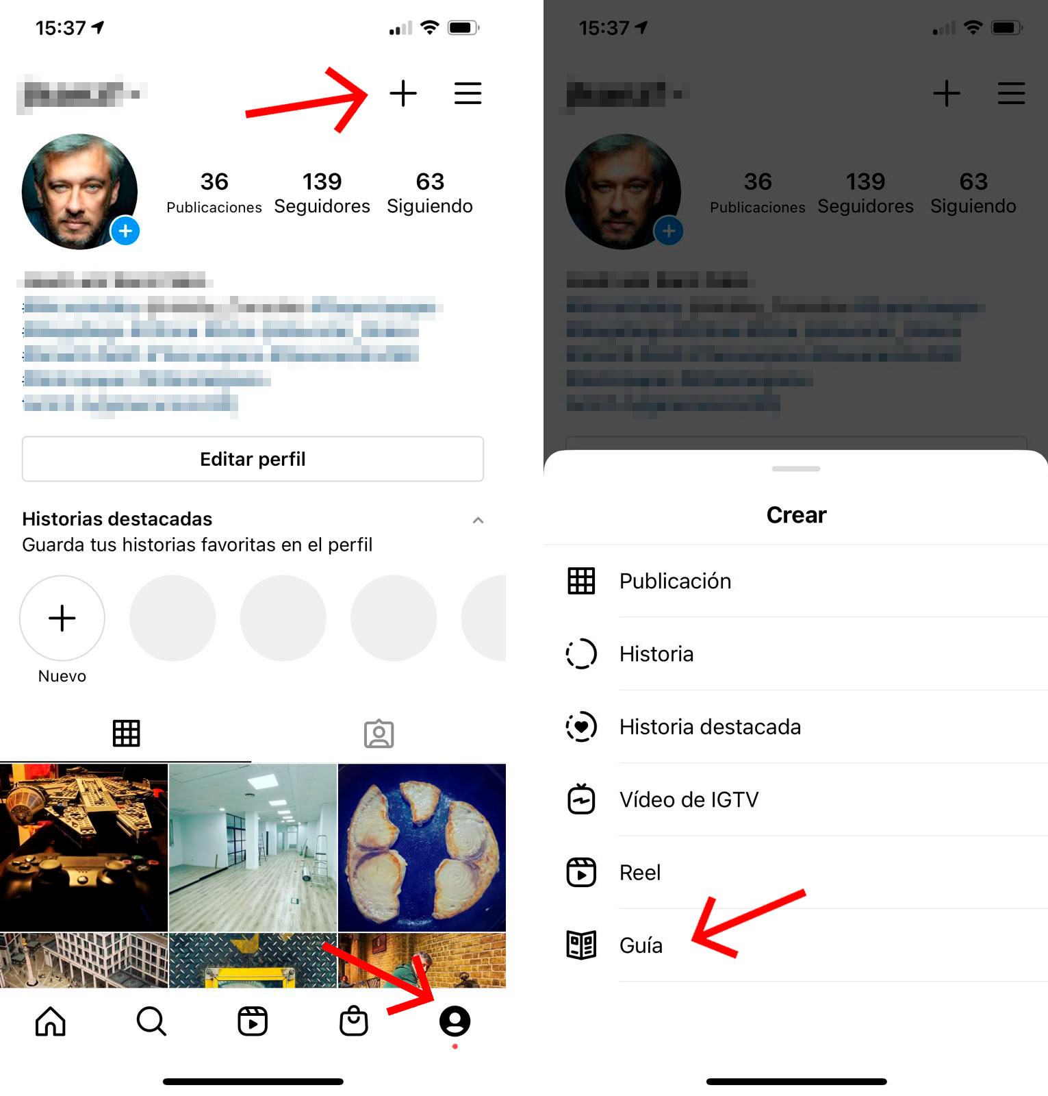 cómo crear una guía en Instagram