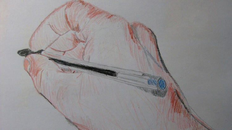 dibujar mano dibujada