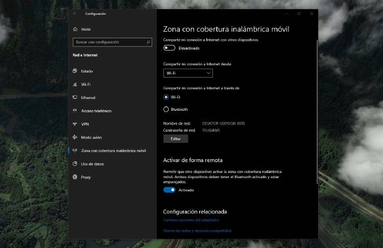 Cómo compartir WiFi Windows 10