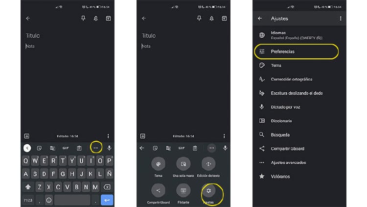 ajustes teclado gboard ajustes teclado gboard