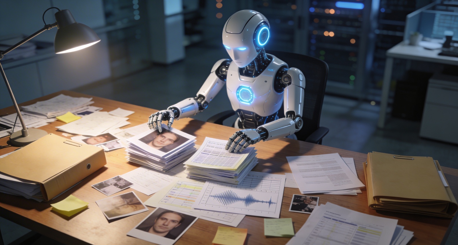 ia trabajando en una mesa