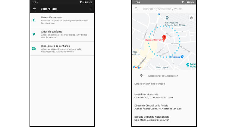 smart lock mapa ubicación