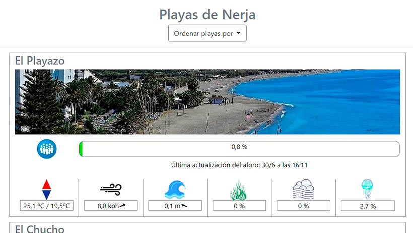 web información playas malaga