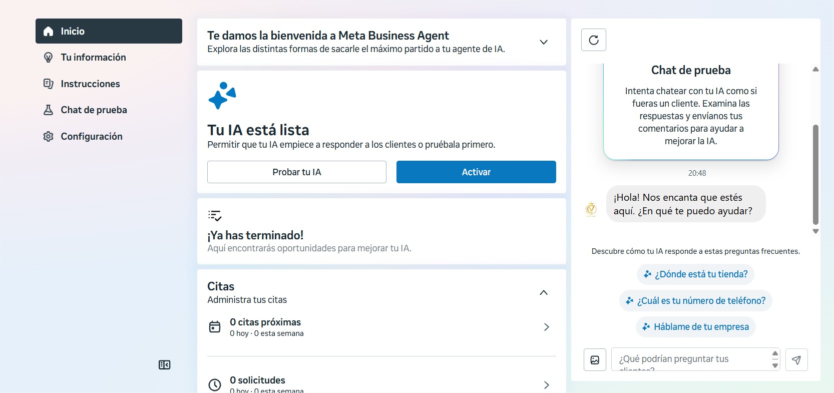 Meta Business Agent