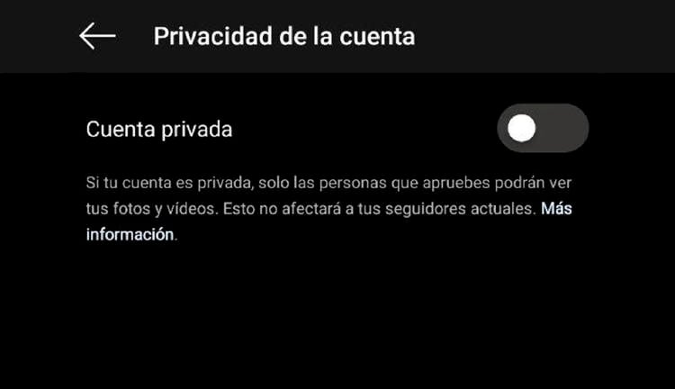 cuenta privada seguridad redes sociales acoso adolescentes