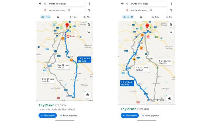 Trucos para dominar la navegación GPS de Google Maps