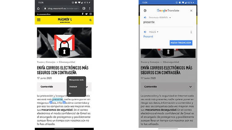 traducir google chrome movil