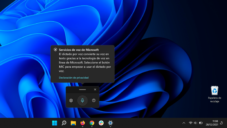 windows 11 función dictado