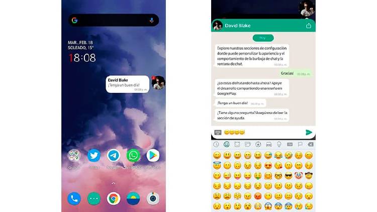 Activa las burbujas de chat en WhatsApp al estilo Facebook
