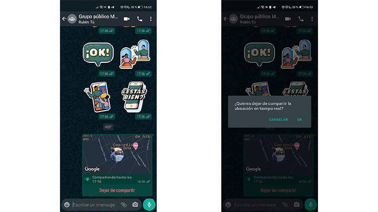 dejar de compartir ubicación whatsapp dejar de compartir ubicación whatsapp