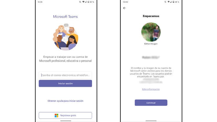 microsoft teams movil