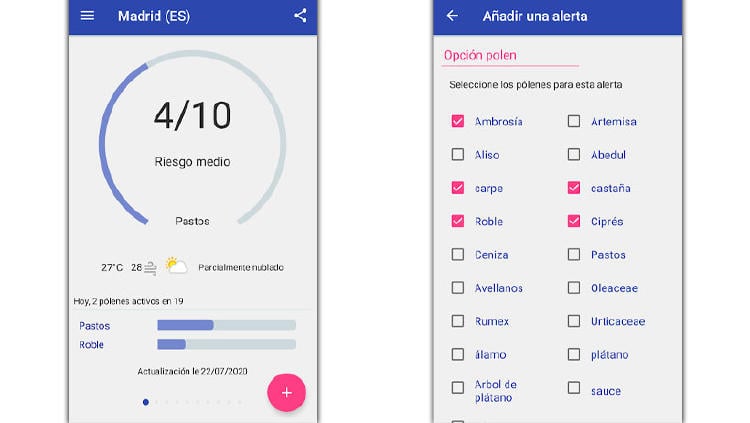 app polen alergia app polen alergia