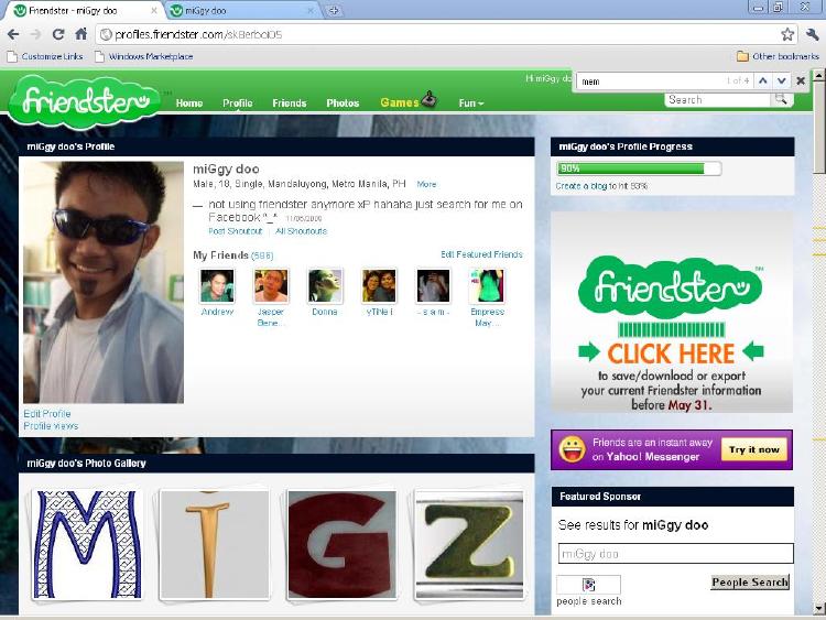 Friendster Friendster
