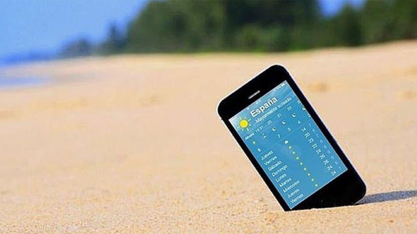 El clima en un smartphone