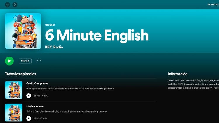 podcast aprender ingles spotify