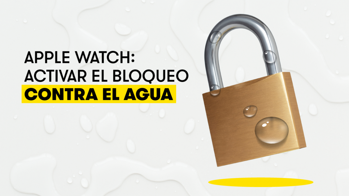 Bloqueo contra agua apple watch sale