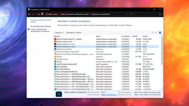 desinstalar programas Windows 10 desinstalar programas Windows 10