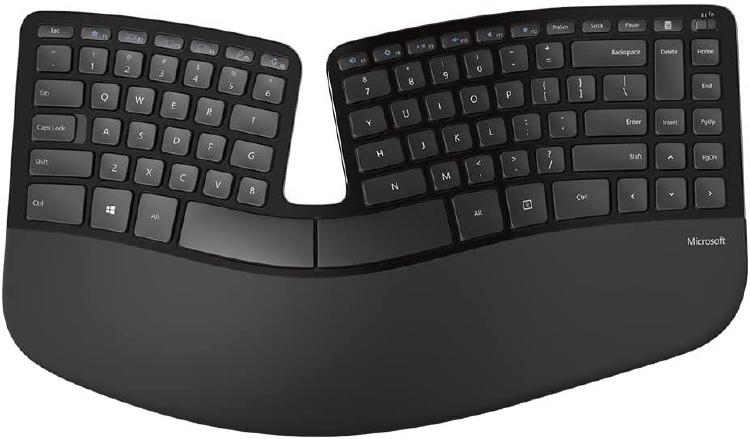 Un teclado ergonómico de Logitech