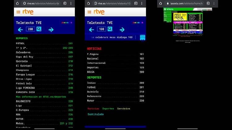 Cómo ver el teletexto online en tu móvil y ordenador Cómo ver el teletexto online en tu móvil y ordenador