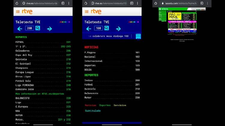 Cómo ver el teletexto online en tu móvil y ordenador