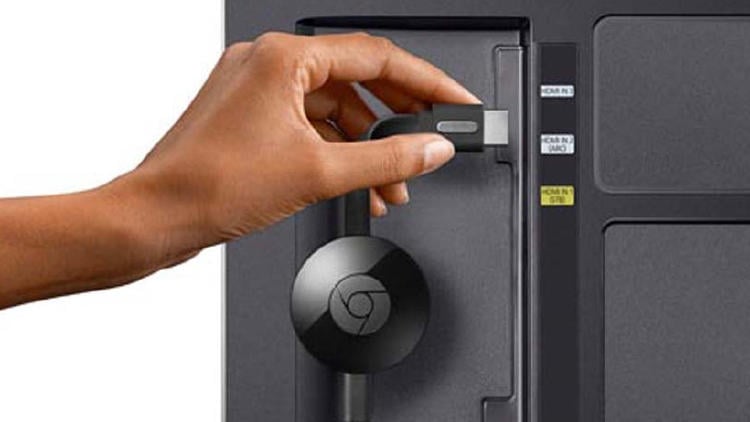 chromecast Chromecast de Google en televisor