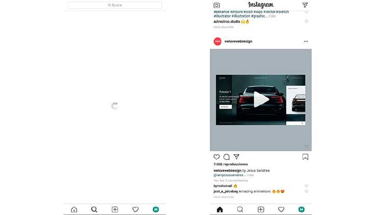 Instagram Lite: menos espacio y muchas similitudes