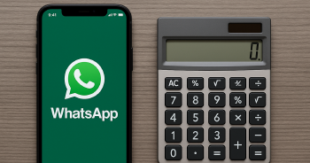 WhatsApp y calculadora