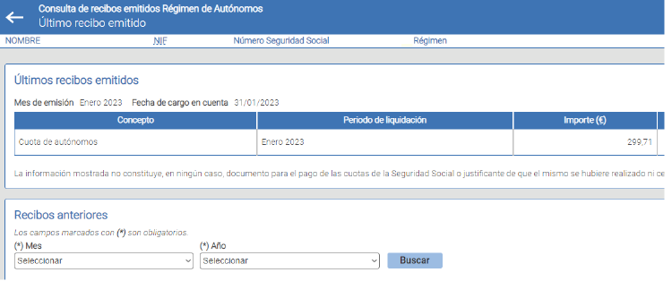 recibos autónomos Seguridad Social recibos autónomos Seguridad Social