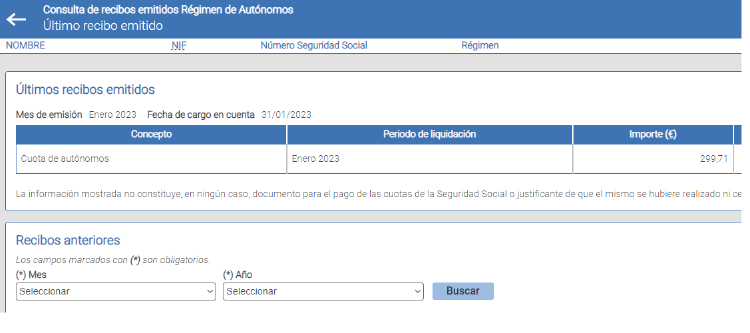 recibos autónomos Seguridad Social