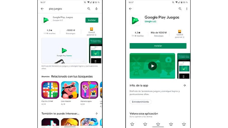 google play juegos