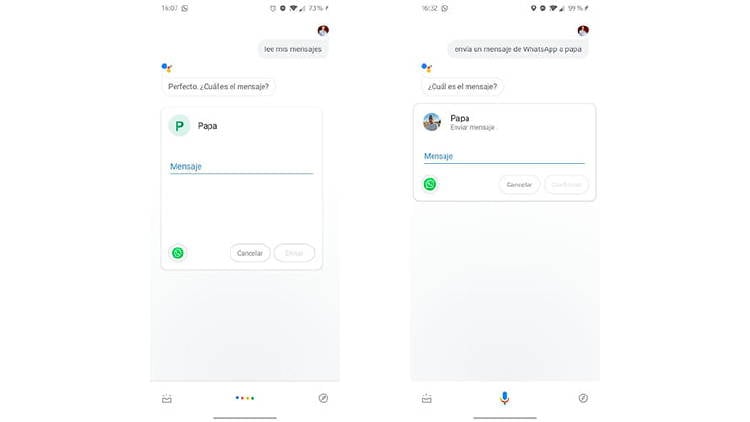 Controla WhatsApp con el asistente de Google, olvídate de escribir