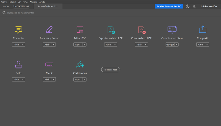 acrobat herramientas acrobat herramientas