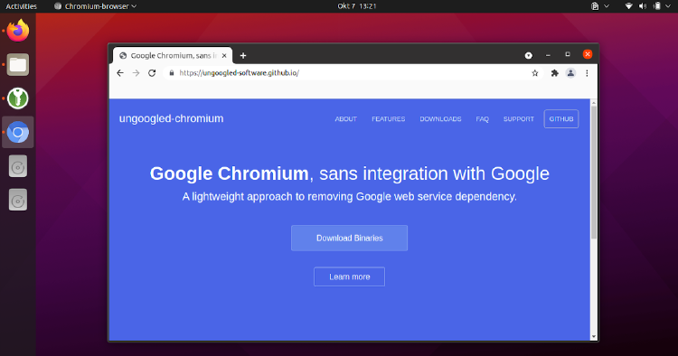 ungoogled chromium