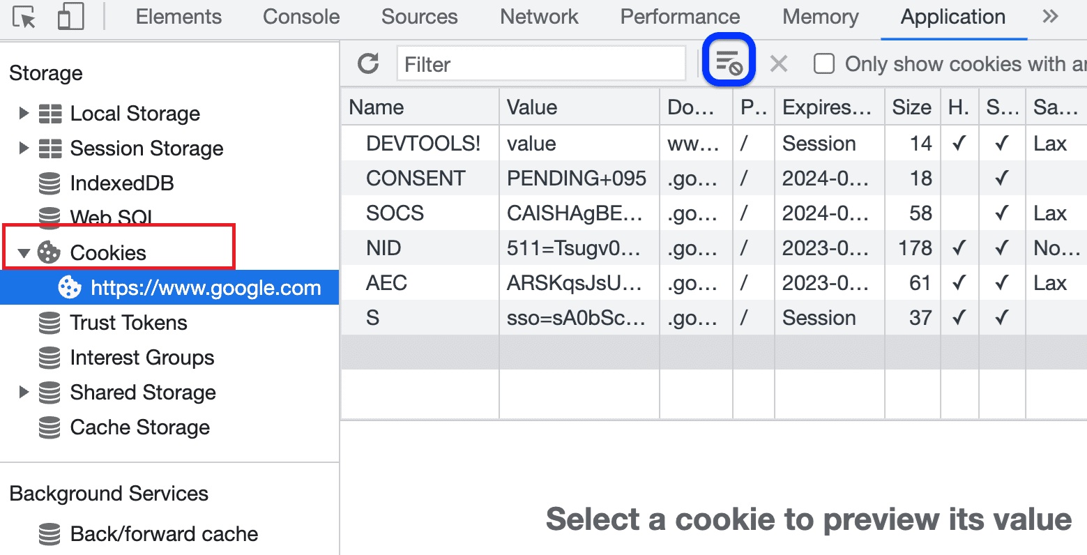 cookies chrome