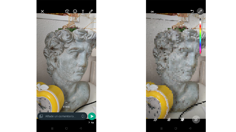 foto pixel WhatsApp Android foto pixel WhatsApp Android