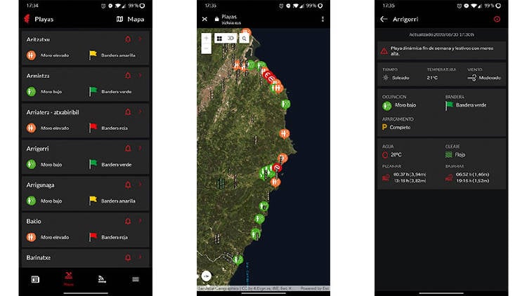app playa BizkaiUP vizcaya