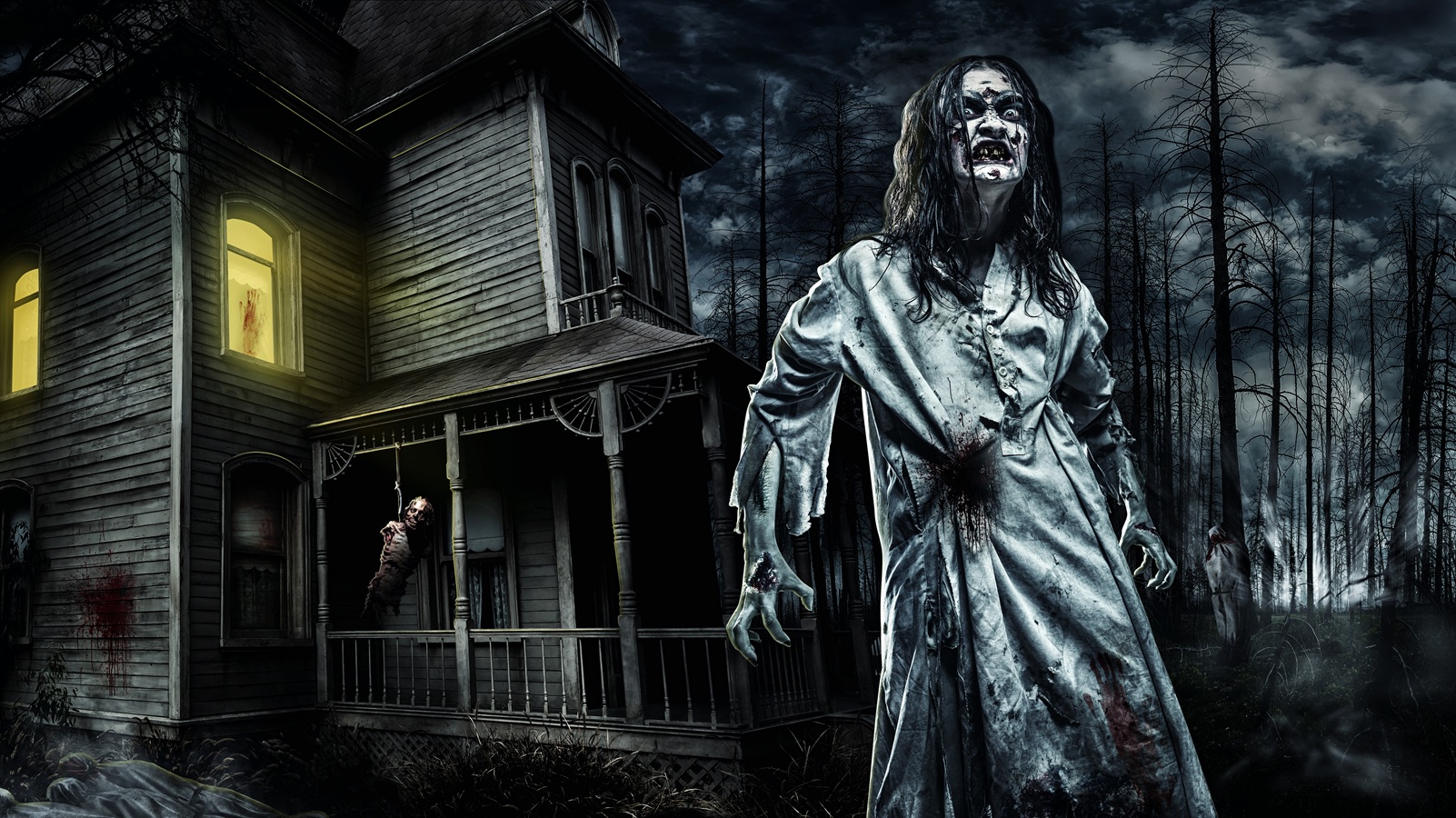 zombi en una casa