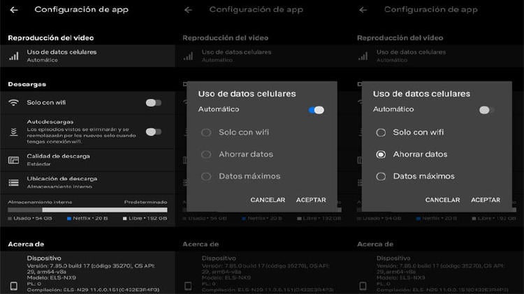 Consumir menos Netflix en el móvil