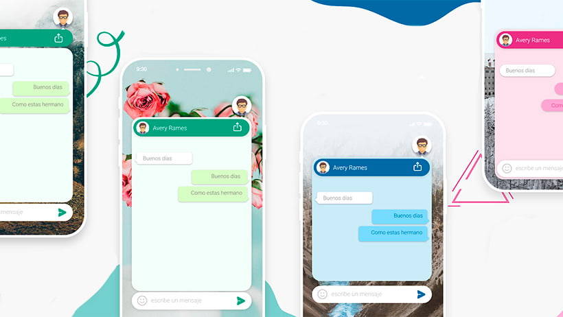 Burbujas chat whatsApp