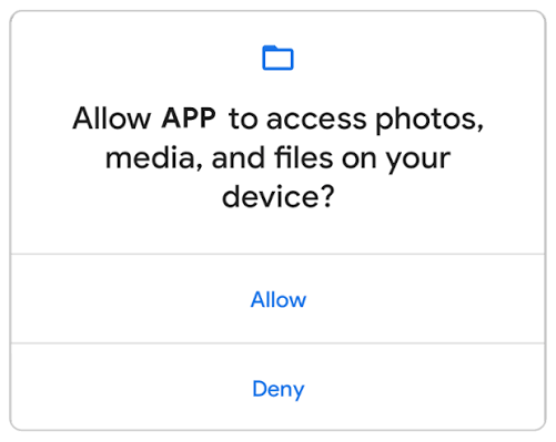 app permisos
