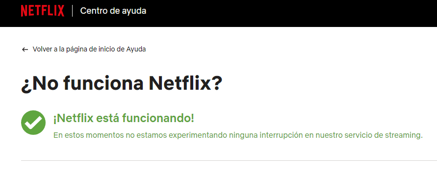 no funciona Netflix