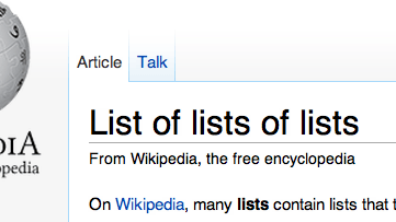 list of list of lists