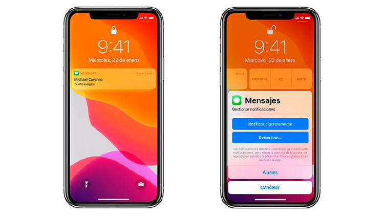 notificaciones iphone