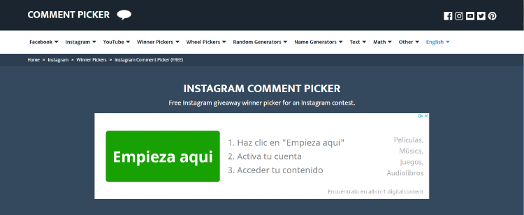 comment picker