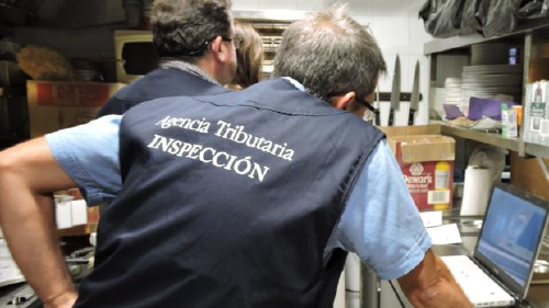 inspección de hacienda en un negocio