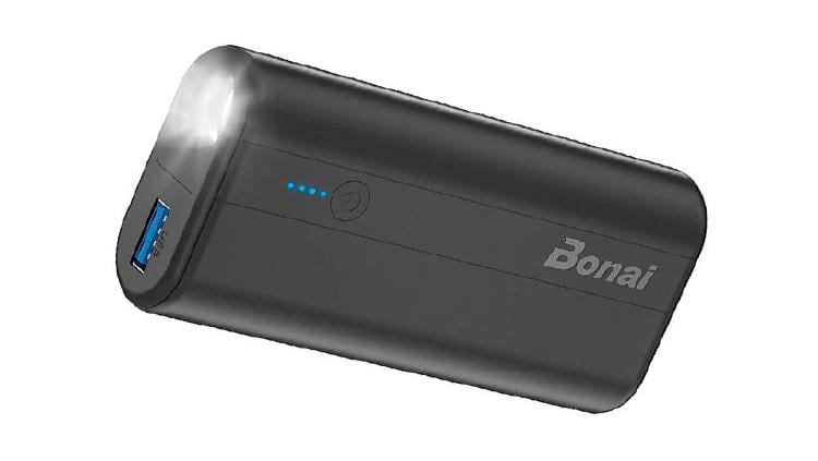bateria portatil linterna