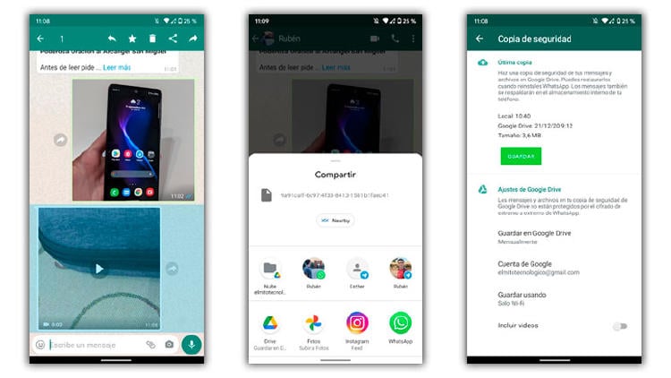 videos copia seguridad whatsapp