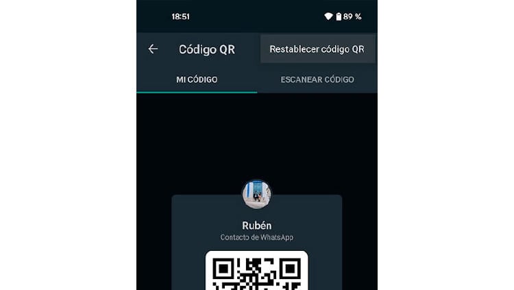 restablecer codigo qr whatsapp